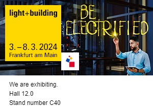 Esponiamo alla Fiera Light & Building di Francoforte 03.03-08.03.2024